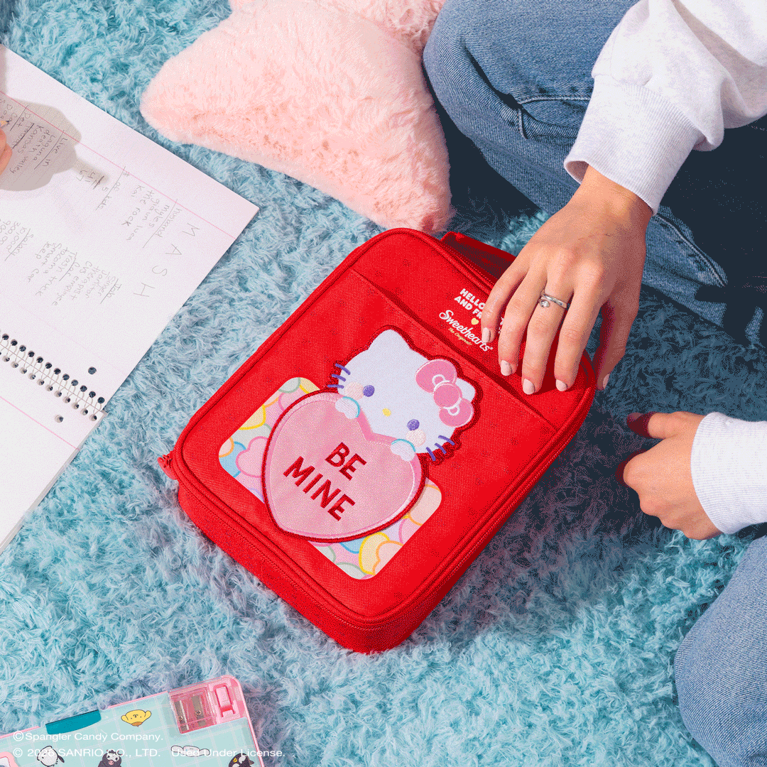 hello-kitty-and-friends-x-sweethearts-candies-slim-lunch-cooler-v3 SanrioxSweethearts_NATIVE_PDP_Vertical-Lunch_GIF.gif